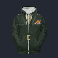 Modetrail American Lt. General Lewis B. (Chesty) Puller Zip Hoodie Costume, American Costume S-5XL US Size, Gift For Him
