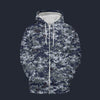 Modetrail American Navy NWU Camo Fleece Zip Hoodie Costume, Military Costume S-5XL US Size, Gift For Him