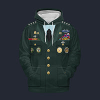 Modetrail American Norman Schwarzkopf Fleece Hoodie Costume, American Costume S-5XL US Size, Gift For Him