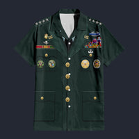 Modetrail American Norman Schwarzkopf Hawaiian Shirt Costume, American Costume S-5XL US Size, Unisex Button Down Shirt