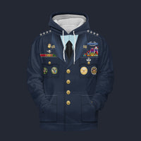 Modetrail American Norman Schwarzkopf Set 2 Hoodie Costume, American Costume S-5XL US Size, Gift For Him