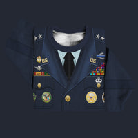 Modetrail American Norman Schwarzkopf Set 2 Sweater Costume, American Costume S-5XL US Size, Gift For Him