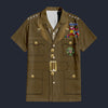 Modetrail American Omar Bradley Hawaiian Shirt Costume, American Costume S-5XL US Size, Unisex Button Down Shirt