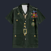 Modetrail American Omar Bradley Set 2 Hawaiian Shirt Costume, American Costume S-5XL US Size, Unisex Button Down Shirt