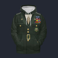 Modetrail American Omar Bradley Set 2 Tracksuit Costume Hoodie Sweatshirt T-Shirt Sweatpants, American Costume S-5XL US Size