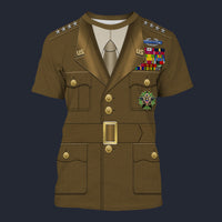 Modetrail American Omar Bradley T-shirt Costume, American Costume S-5XL US Size, Gift For Him