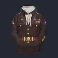 Modetrail American George S. Patton Hoodie Costume, American Costume S-5XL US Size, Gift For Him