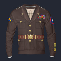 Modetrail American George S. Patton Long Sleeves Costume, American Costume S-5XL US Size, Gift For Him