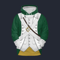 Modetrail American Pirates - Continental Marine Corps 1775 Fleece Hoodie Costume, American Costume S-5XL US Size, Gift For Him