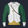 Modetrail American Pirates - Continental Marine Corps 1775 Tracksuit Costume Hoodie Sweatshirt T-Shirt Sweatpants, American Costume S-5XL US Size