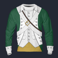 Modetrail American Pirates - Continental Marine Corps 1775 Long Sleeves Costume, American Costume S-5XL US Size, Gift For Him