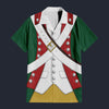 Modetrail American Pirates - Continental Marine Corps 1775 Set 2 Hawaiian Shirt Costume, American Costume S-5XL US Size, Unisex Button Down Shirt