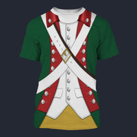Modetrail American Pirates - Continental Marine Corps 1775 Set 2 T-shirt Costume, American Costume S-5XL US Size, Gift For Him