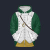 Modetrail American Pirates - Continental Marine Corps 1775 Tracksuit Costume Hoodie Sweatshirt T-Shirt Sweatpants, American Costume S-5XL US Size