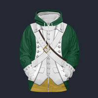 Modetrail American Pirates - Continental Marine Corps 1775 Zip Hoodie Costume, American Costume S-5XL US Size, Gift For Him