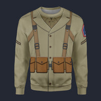 Modetrail American Private in the 442nd Infantry Regiment Long Sleeves Costume, American Costume S-5XL US Size, Gift For Him