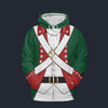 Modetrail American Revolution Continental Marine Corps Officer Zip Hoodie Costume, American Costume S-5XL US Size, Gift For Him