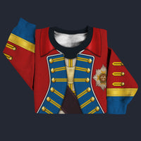 Modetrail American Revolution General Washington Sweater Costume, American Costume S-5XL US Size, Gift For Him