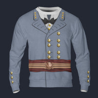 Modetrail American Robert E.-Lee Long Sleeves Costume, American Costume S-5XL US Size, Gift For Him