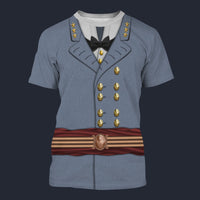 Modetrail American Robert E.-Lee T-shirt Costume, American Costume S-5XL US Size, Gift For Him