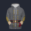Modetrail American Stonewall Jackson Fleece Zip Hoodie Costume, American Costume S-5XL US Size, Gift For Him