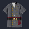 Modetrail American Stonewall Jackson Hawaiian Shirt Costume, American Costume S-5XL US Size, Unisex Button Down Shirt