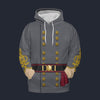 Modetrail American Stonewall Jackson Hoodie Costume, American Costume S-5XL US Size, Gift For Him