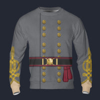 Modetrail American Stonewall Jackson Long Sleeves Costume, American Costume S-5XL US Size, Gift For Him