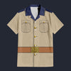 Modetrail American Theodore Roosevelt Hawaiian Shirt Costume, American Costume S-5XL US Size, Unisex Button Down Shirt