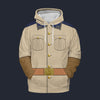 Modetrail American Theodore Roosevelt Hoodie Costume, American Costume S-5XL US Size, Gift For Him