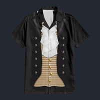 Modetrail American Thomas Jefferson Hawaiian Shirt Costume, American Costume S-5XL US Size, Unisex Button Down Shirt