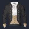 Modetrail American Thomas Jefferson Long Sleeves Costume, American Costume S-5XL US Size, Gift For Him
