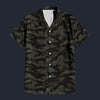 Modetrail Military American Tiger Stripe Highland Triple Canopy CAMO Outfit Hawaiian Shirt, Military Costume S-5XL US Size, Unisex Button Down Shirt