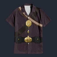 Modetrail American Union Army-Infantry-Private Soldier Hawaiian Shirt Costume, American Costume S-5XL US Size, Unisex Button Down Shirt