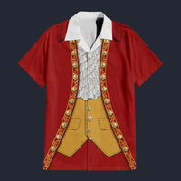 Modetrail Austria Mozart Hawaiian Shirt Costume, Austria Costume S-5XL US Size, Unisex Button Down Shirt