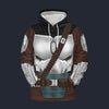 Modetrail Star Wars Beskar Mandalorian Fleece Hoodie Costume, S-5XL US Size, Gift For Him