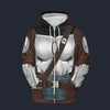 Modetrail Star Wars Beskar Mandalorian Fleece Zip Hoodie Costume, S-5XL US Size, Gift For Him