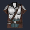 Modetrail Star Wars Beskar Mandalorian Hawaiian Shirt Costume, S-5XL US Size, Unisex Button Down Shirt
