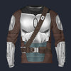 Modetrail Star Wars Beskar Mandalorian Tracksuit Costume Hoodie Sweatshirt T-Shirt Sweatpants, S-5XL US Size