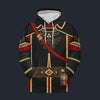 Modetrail Black Royal Guard Uniform Version Tracksuit Costume Hoodie Sweatshirt T-Shirt Sweatpants, The Legend of Zelda Costume S-5XL US Size