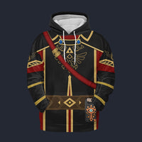 Modetrail Black Royal Guard Uniform Version Hoodie Costume, The Legend of Zelda Costume S-5XL US Size, Gift For Him