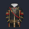 Modetrail Black Royal Guard Uniform Version Tracksuit Costume Hoodie Sweatshirt T-Shirt Sweatpants, The Legend of Zelda Costume S-5XL US Size