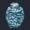 Modetrail Blue Camouflage Set 2 Hoodie Costume, Military Costume S-5XL US Size, Gift For Him