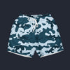 Modetrail Blue Camouflage Set 2 Outfit Hawaiian Shirt And Shorts, Military Costume S-5XL US Size
