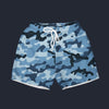 Modetrail Blue Camouflage Set 3 Outfit Hawaiian Shirt And Shorts, Military Costume S-5XL US Size