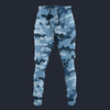 Modetrail Blue Camouflage Set 3 Sweatpants Costume, Military Costume S-5XL US Size, Gift For Him
