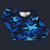 Modetrail Blue Camouflage Set 4 Tracksuit Costume Hoodie Sweatshirt T-Shirt Sweatpants, Military Costume S-5XL US Size