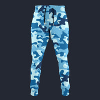 Modetrail Blue Camouflage Sweatpants Costume, Military Costume S-5XL US Size, Gift For Him