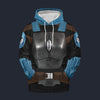 Modetrail Star Wars Bo Katan Tracksuit Costume Hoodie Sweatshirt T-Shirt Sweatpants, S-5XL US Size