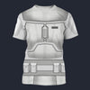 Modetrail Star Wars Boba Fett Prototype Armor T-shirt Costume, S-5XL US Size, Gift For Him